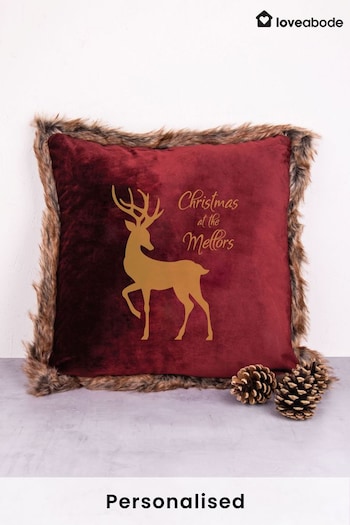 Personalised Christmas Cushion by Loveabode (P66104) | £28