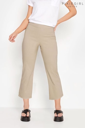PixieGirl Petite Neutral Bi-Stretch Cropped Trousers (P66464) | £30