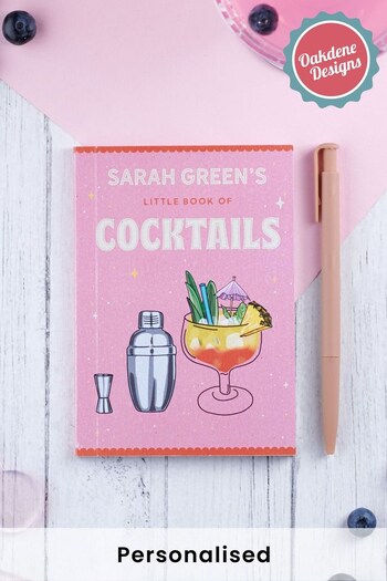 Personalised Cocktail Book by Oakdene Designs (P67257) | £12