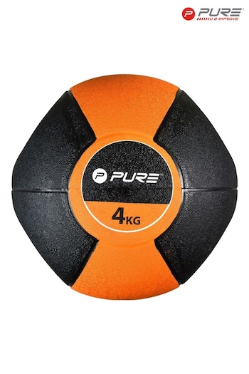 Pure 2 Improve Orange Medicine Ball with Handles 4kg (P67801) | £77