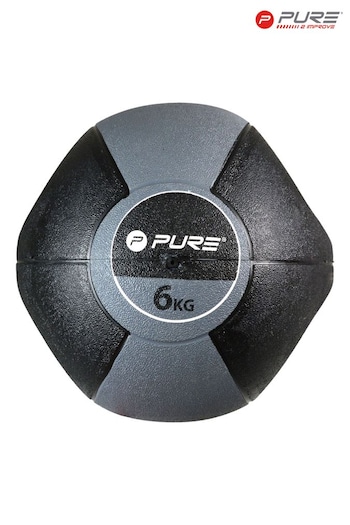 Pure 2 Improve Grey Medicine Ball with Handles 6kg (P67802) | £98