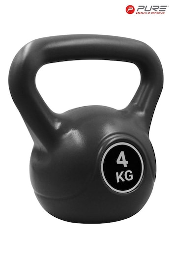Pure 2 Improve Black Deluxe Kettle Bell 4kg (P67805) | £20