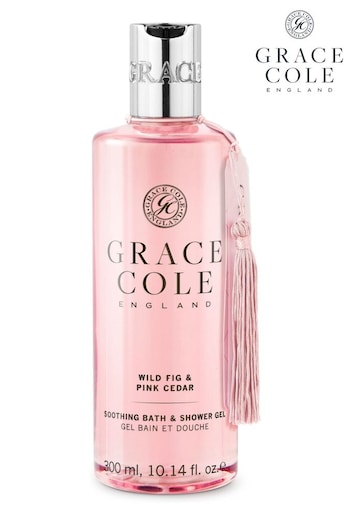 Grace Cole footbed Wild Fig & Pink Cedar Bath & Shower Gel 300ml (P67964) | £10
