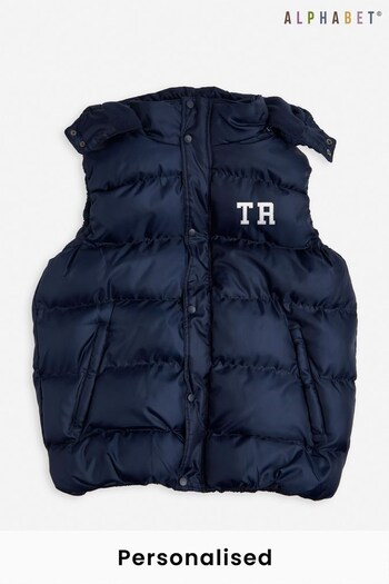 Personalised Adult's Monogrammed Bodywarmer by Alphabet (P68247) | £43