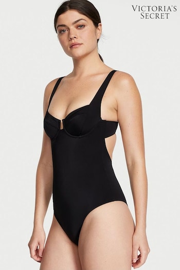 Victoria's Secret Nero Black Tie Back Swimsuit (P68723) | £68