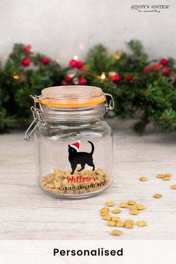 Personalised Cat Treat Jar by Jonny's Sister (P69071) | £19