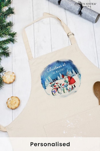 Personalised Christmas Adult Apron by Jonny's Sister (P69078) | £24