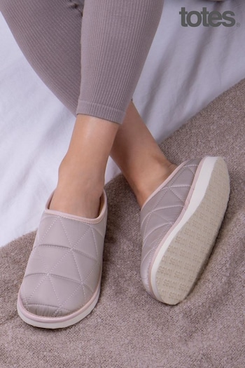 Totes Pink Ladies Quilted Slippers (P69856) | £30