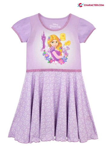 Character Purple Tangled Rapunzel Kids Disney Princess Nightdress (P71478) | £19
