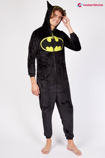 Character Black Mens Batman All in One (P71562) | £34