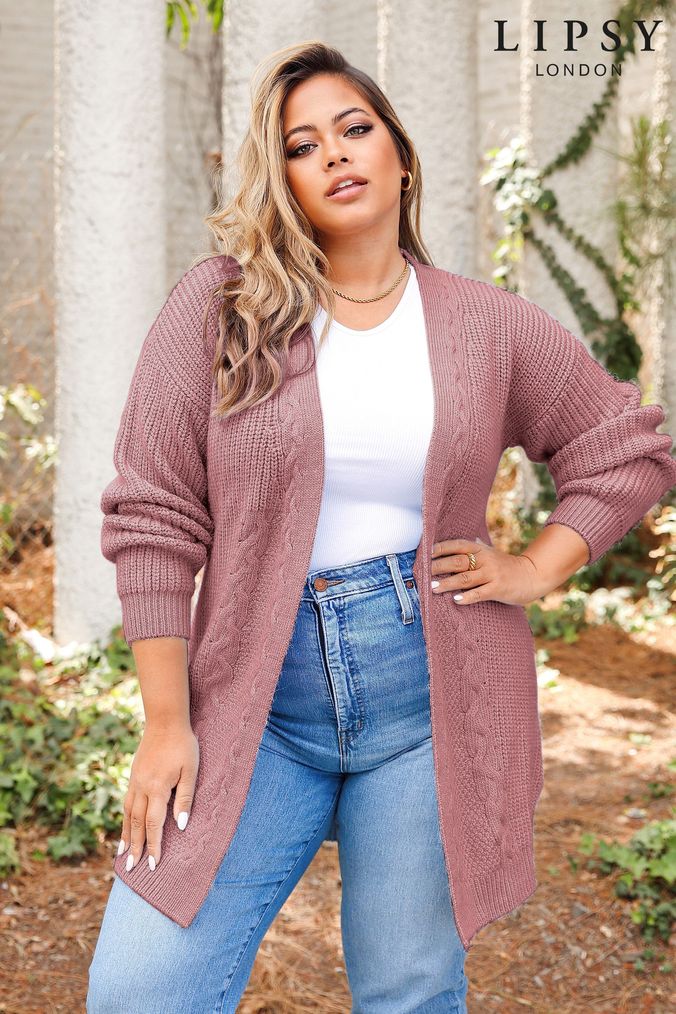 Plus size longline outlet cardigans uk