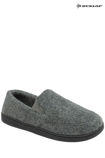 Dunlop Grey men's gusset slipper (P72313) | £22