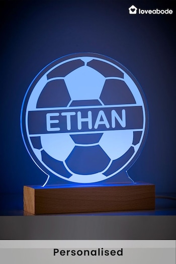 Personalised LED Football Light by Loveabode (P72403) | £22