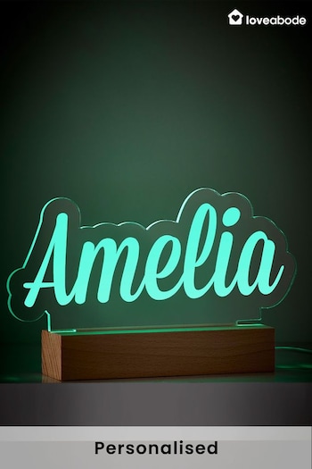 Personalised LED Name Light by Loveabode (P72415) | £22