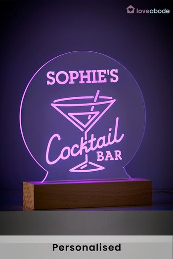 Personalised LED Cocktail Light by Loveabode (P72418) | £22