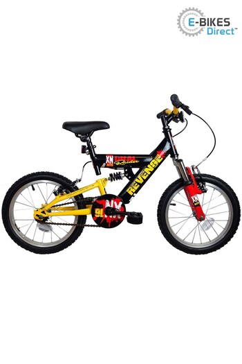 E-Bikes Direct Black XN Revenge Boys 16In Full Suspension Mountain Bike (P73297) | £200