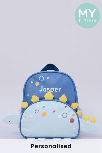 Personalised Colourful Dinosaur Print Medium Backpack By My 1st Years (P73998) | £36