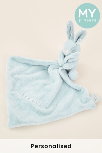 Personalised Blue Bunny Comforter by My 1st Years (P74027) | £22