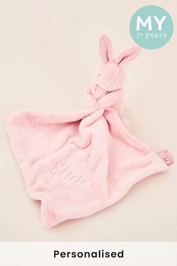 Personalised Pink Bunny Comforter by My 1st Years (P74028) | £22