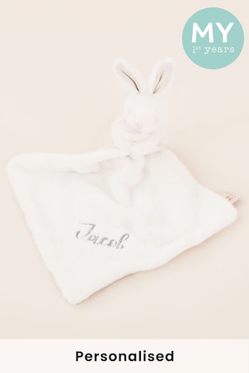 Personalised White Bunny Comforter by My 1st Years (P74029) | £22
