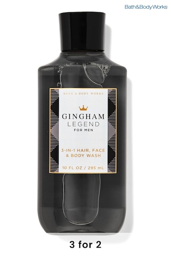 Trending: Summer Tailoring Gingham Legend 3-in-1 Hair, Face and Body Wash 10 fl oz / 295 mL (P74197) | £16
