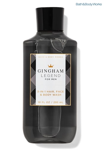 A-Z Womens Brands Gingham Legend 3-in-1 Hair, Face and Body Wash 10 fl oz / 295 mL (P74197) | £16