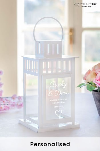 Personalised Couple's Lantern by Jonny's Sister (P74566) | £38