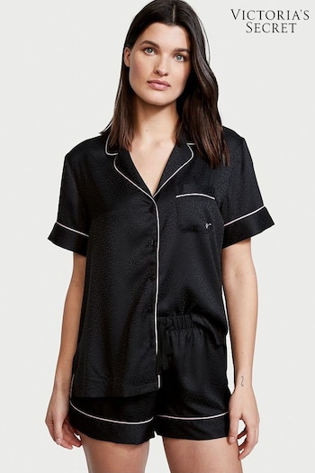 Victoria's Secret Black Satin Short Pyjamas (P74603) | £59