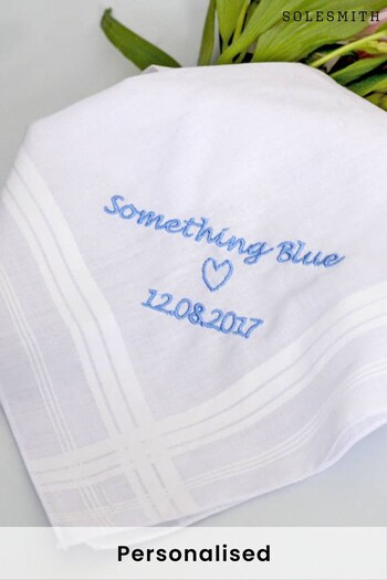 Personalised Something Blue Handkerchief by Solesmith - Kids (P74887) | £15