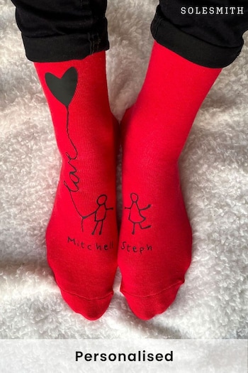 Personalised Me and You Balloon Socks by Solesmith (P74919) | £14