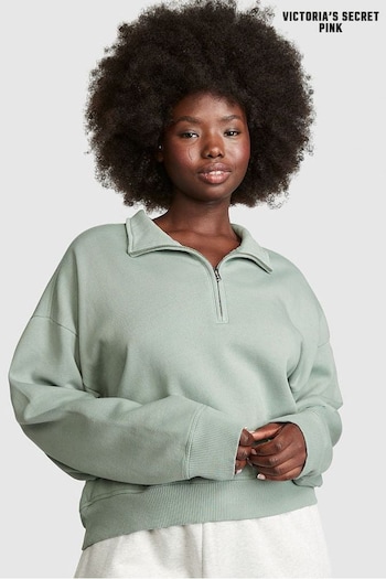 Victoria's Secret PINK Iceberg Green Fleece Sweatshirt (P75094) | £50