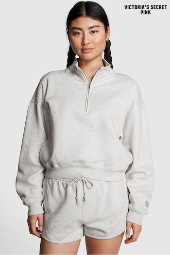 Victoria's Secret PINK Heather Grey Fleece Sweatshirt (P75096) | £49