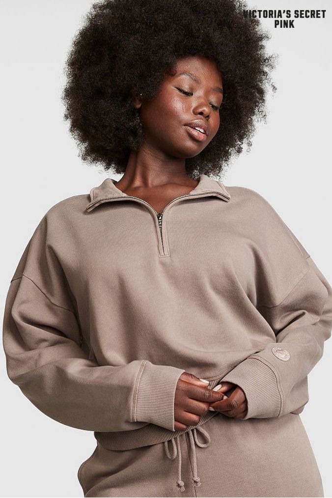 Victoria secret fuzzy sweatshirt sales