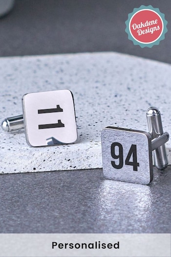 Personalised Significant Date Cufflinks by Oakdene Designs (P75654) | £19