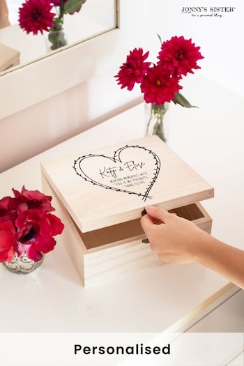 Personalised Wooden Memory Box by Jonny's Sister (P75665) | £43