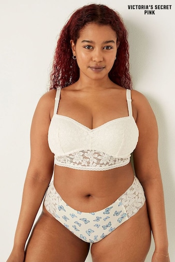 Victoria's Secret PINK Coconut White Lace Wired Push Up Bralette (P75873) | £30