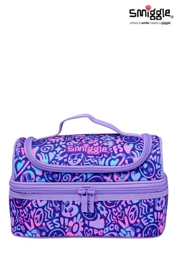 Smiggle Purple Vivid Double Decker Lunchbox (P76660) | £20