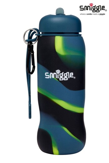 Smiggle Grey Tie Dye Vivid Silicone Roll Up Drink Bottle 630ml (P76661) | £15