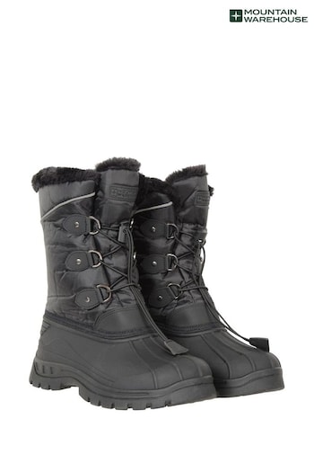 Mountain Warehouse Black Whistler Kids Snow amp Boots (P78037) | £35
