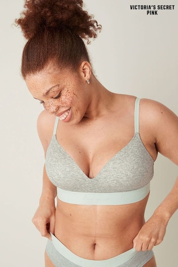 Victoria's Secret PINK Grey Non Wired Lightly Lined Smooth T-Shirt Bra (P78214) | £15