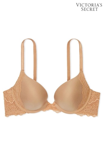 Victoria's Secret Nude Floral Lace Push Up Bra (P78218) | £45