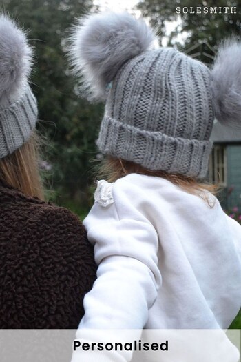 Personalised Children's Pom Pom Winter Hat by Solesmith (P78274) | £14