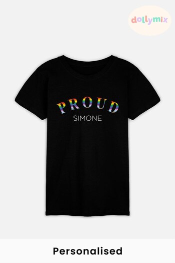 Personalised Womens Proud T-Shirt by Dollymix (P79486) | £17