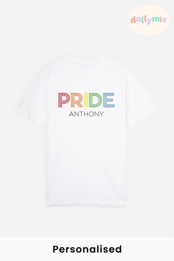 Personalised Mens Pride T-Shirt by Dollymix (P79506) | £17