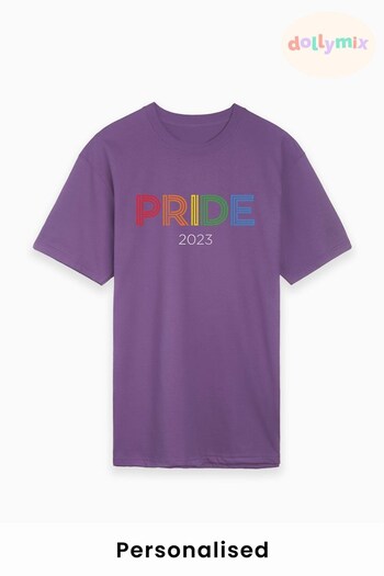 Personalised Mens Pride T-Shirt by Dollymix (P79507) | £17