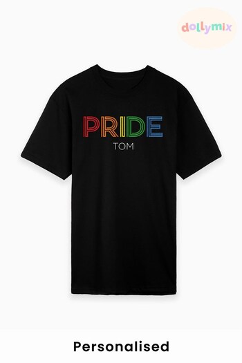 Personalised Mens Pride T-Shirt by Dollymix (P79511) | £17