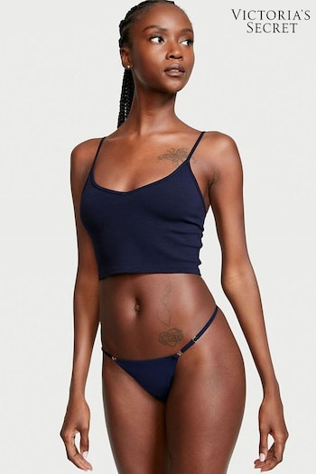 Victoria's Secret Ensign Navy Blue Smooth Thong Knickers (P81130) | £14