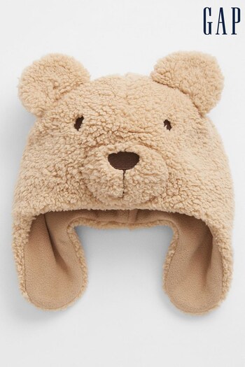 Gap Light Brown Toddlers Cosy Brannan Bear Trapper Hat (P82615) | £18