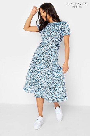 PixieGirl Petite Blue Midi Dress (P82769) | £29