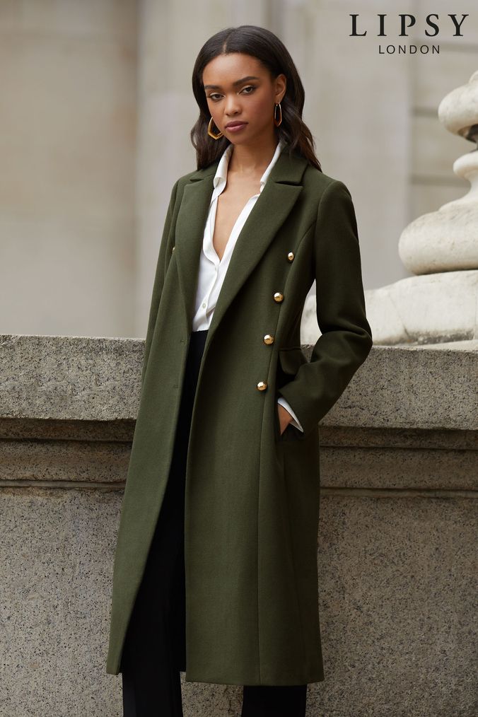 Buy Women s Green Mac Trench Coatsandjackets Online ParallaxShops